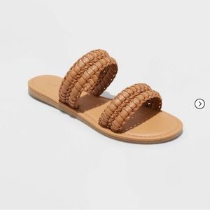Women’s Brown Two Band Sandals Size 7